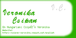 veronika csipan business card